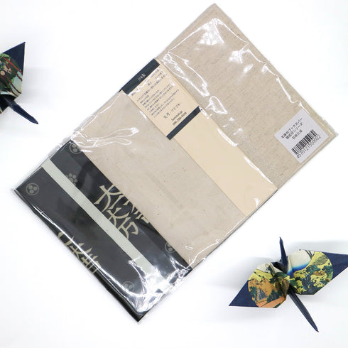 文月 ブックカバー 文庫本カバー 猫武将シリーズ「石田三成」刺繍 日本製