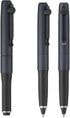 【2本セット】ユニボール ZENTO シグネチャーペン(0.38mm シルバー & 0.5mm メタリックブラック)+ 替芯6本付き(赤/青/黒)