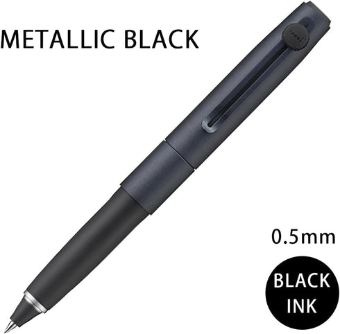 【2本セット】ユニボール ZENTO シグネチャーペン(0.38mm シルバー & 0.5mm メタリックブラック)+ 替芯6本付き(赤/青/黒)