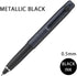 【2本セット】ユニボール ZENTO シグネチャーペン(0.38mm シルバー & 0.5mm メタリックブラック)+ 替芯6本付き(赤/青/黒)