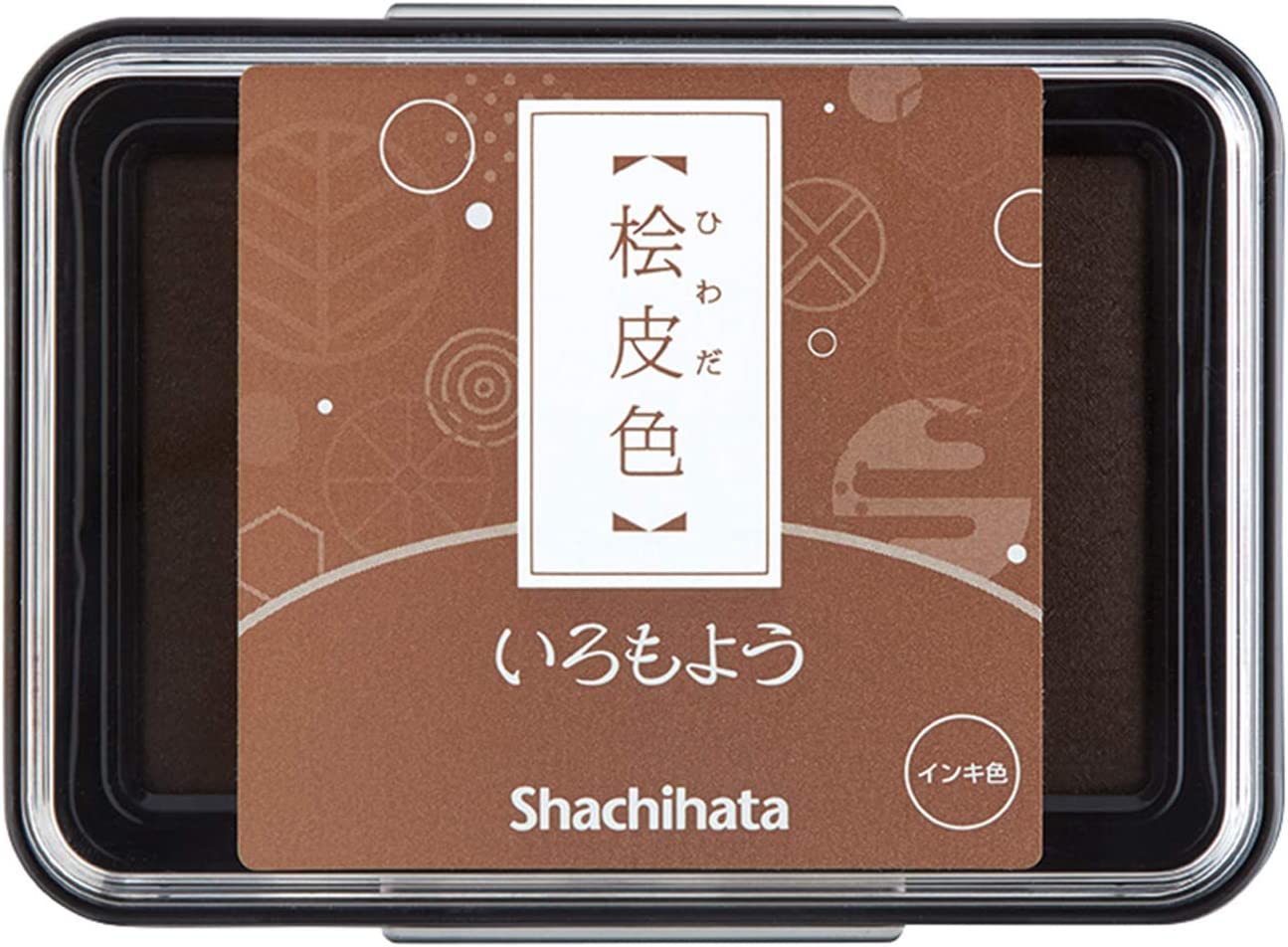【冬の4色セット】シャチハタ いろもよう スタンプパッド 墨色、銀鼠、紅色、桧皮色【文月セット】