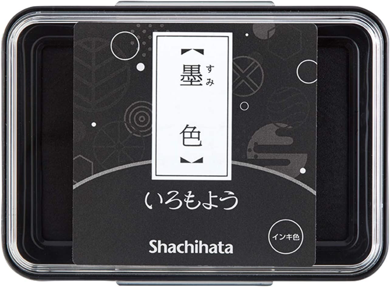 【冬の4色セット】シャチハタ いろもよう スタンプパッド 墨色、銀鼠、紅色、桧皮色【文月セット】