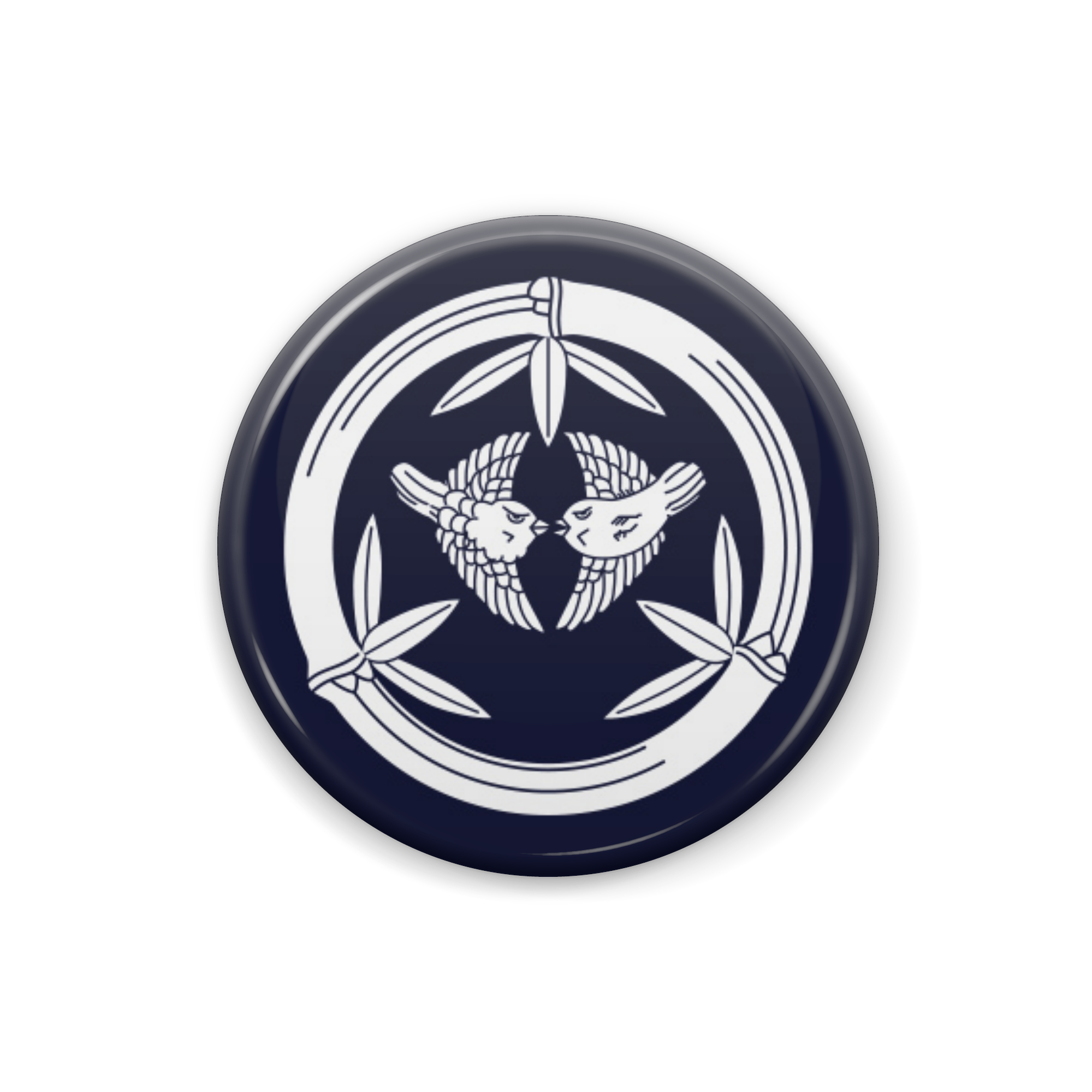 竹に雀】缶バッジ:戦国武将家紋-上杉謙信【勝色】|「文月」和風雑貨 竹に雀】缶バッジ:戦国武将家紋-上杉謙信【勝色】|「文月」和風雑貨