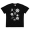 ハイクオリティーTシャツ【戦国武将】家紋/白抜き