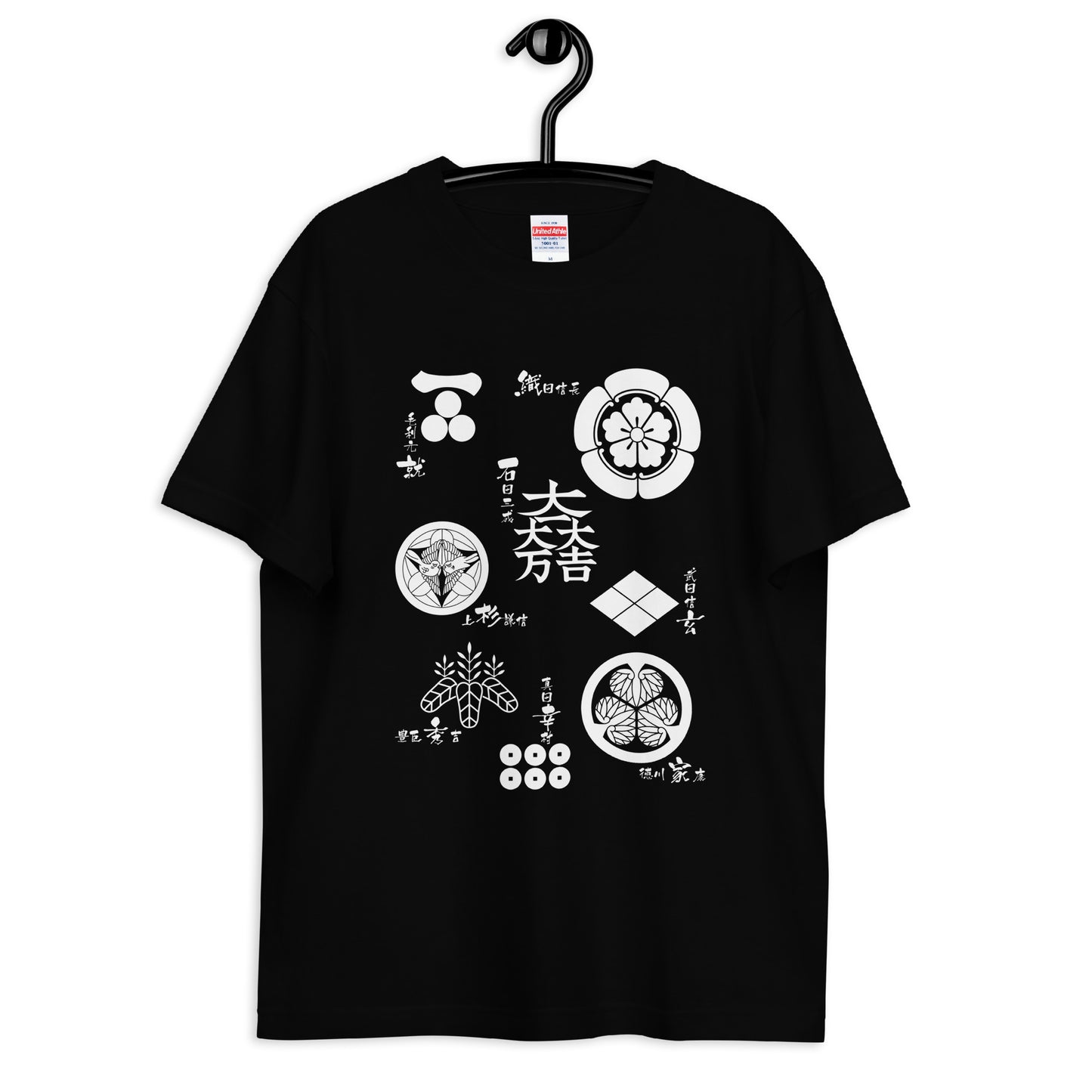 ハイクオリティーTシャツ【戦国武将】家紋/白抜き