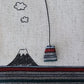 sheepsleep ブックカバー 文庫判 「ふじ山」刺繍 日本製