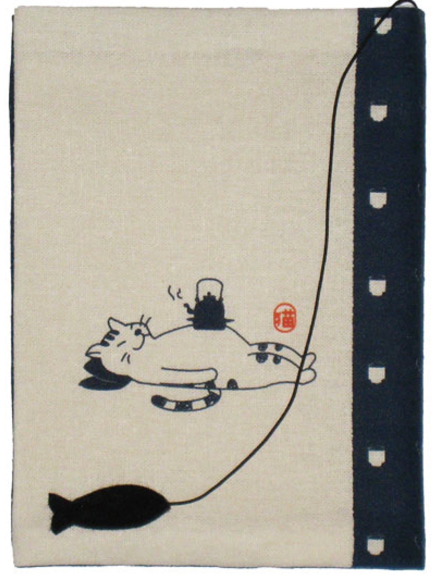 sheepsleep ブックカバー 文庫判「へそで茶を沸かす」 日本製