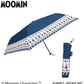3段折りたたみ傘 晴雨兼用 ムーミンMOOMIN リトルミイ ラインフラワー