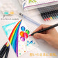 あかしや 筆ペン 水彩毛筆 彩 15色+セット 鮮やかな日本の伝統色 CA350S-01